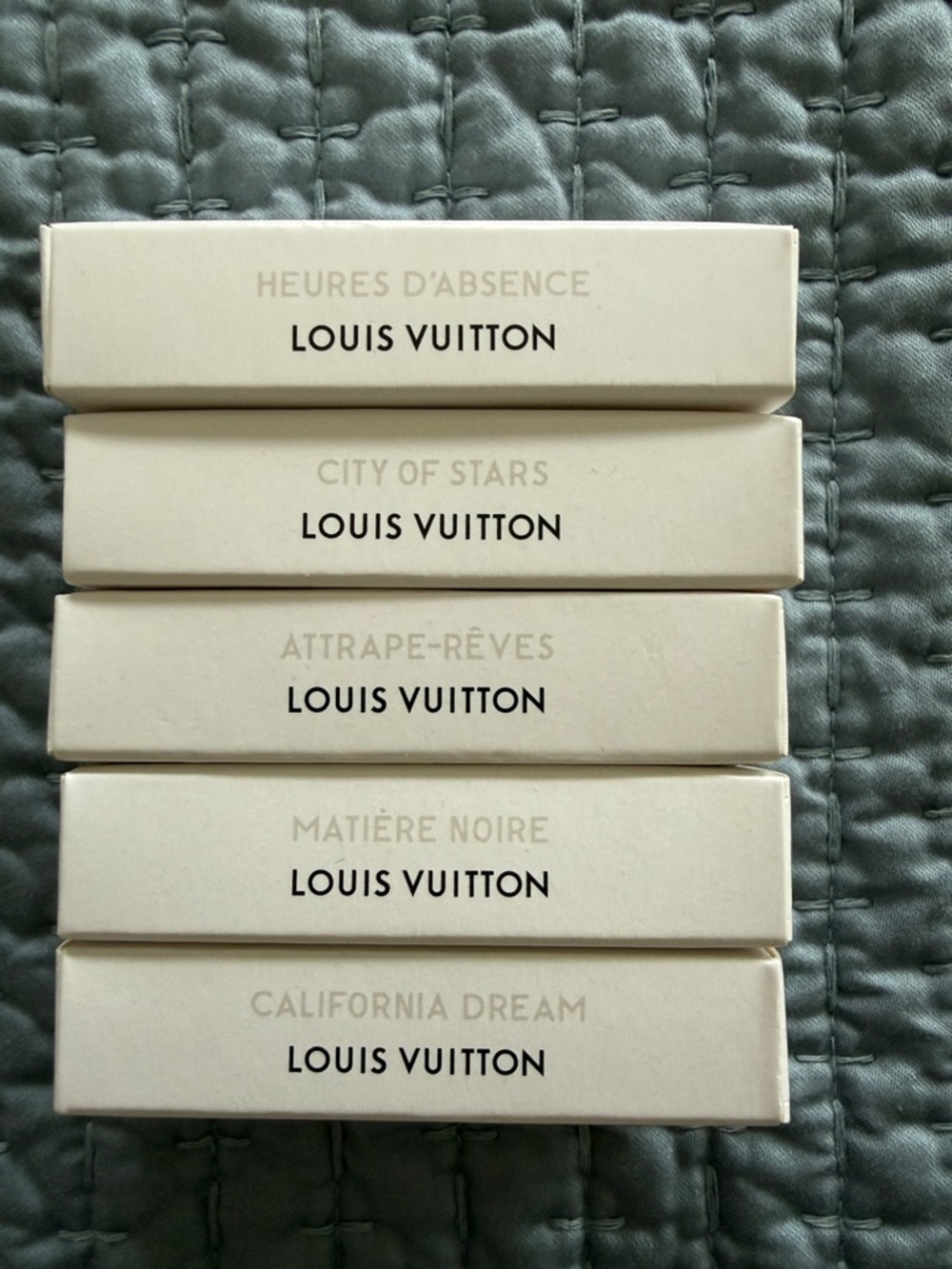 NEW Louis Vuitton Perfume Sample Set 5pc LV Fragrance Lot Authentic Unopened